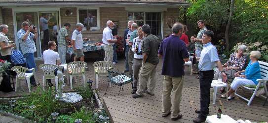 Backyard party on Lehar Crescent
