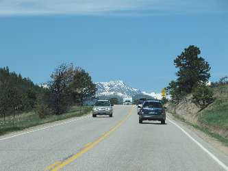Driving in the Rocky Mountains