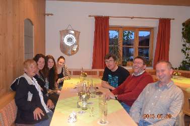 Dinner with Ulf, Wolfgang and family