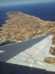 Approaching the beautiful Lampedusa